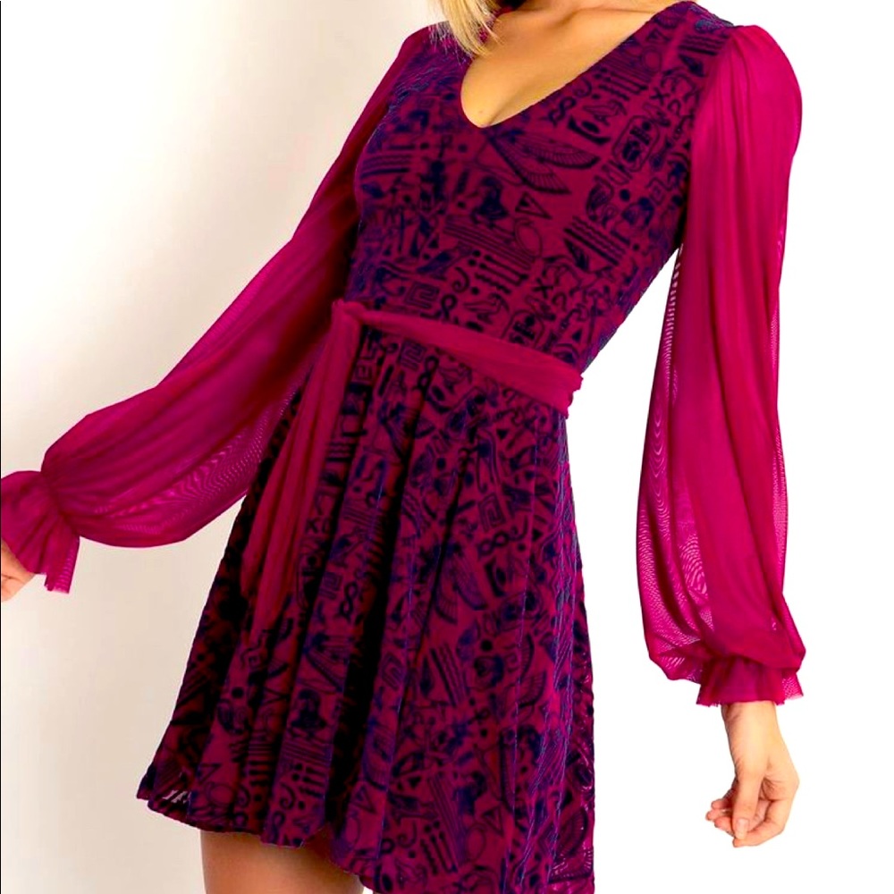 Hieroglyphics Jewel Romance Dress